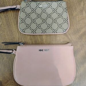 Nine West Pink and Beige Women's Clutch Set